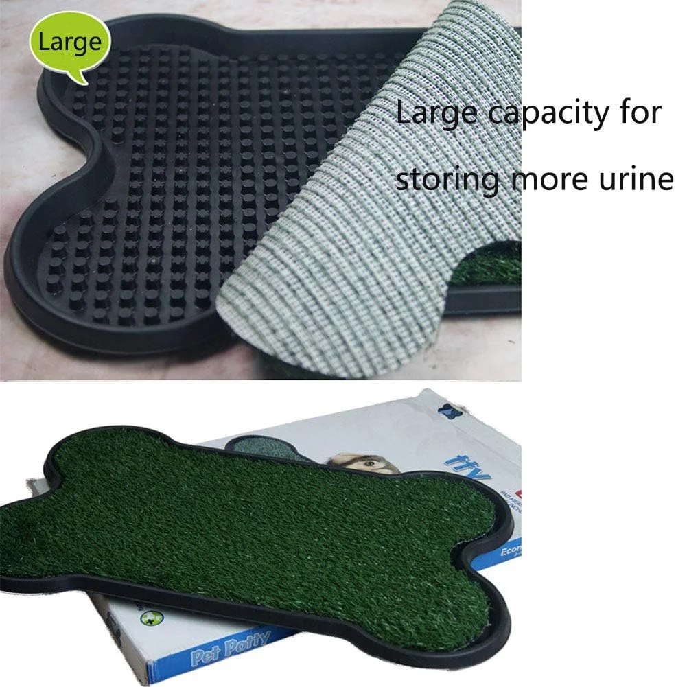 توالت چمن سگ ELEAMO طرح استخوان، آموزش دهنده دستشویی قابل حمل، نرم و راحت، بدون بو، چمن مصنوعی با دوام، ظرفیت بزرگ، چمن مصنوعی PP، پد آموزش ادرار توله سگ توالت چمن سگ ELEAMO طرح استخوان، آموزش دهنده دستشویی قابل حمل، نرم و راحت، بدون بو، چمن مصنوعی با دوام، ظرفیت بزرگ، چمن مصنوعی PP، پد آموزش ادرار توله سگ