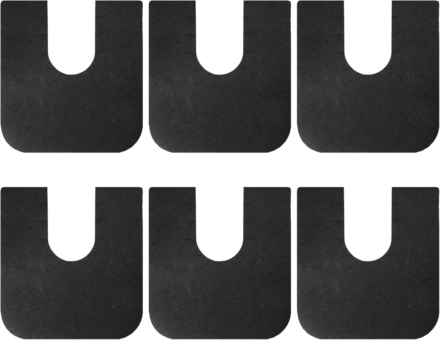 پک 6 عددی پد توالت لاستیکی ضد لغزش Hi.FANCY | پدهای آموزشی برای توالت، محافظ فرش نرم و گرد برای کف توالت |