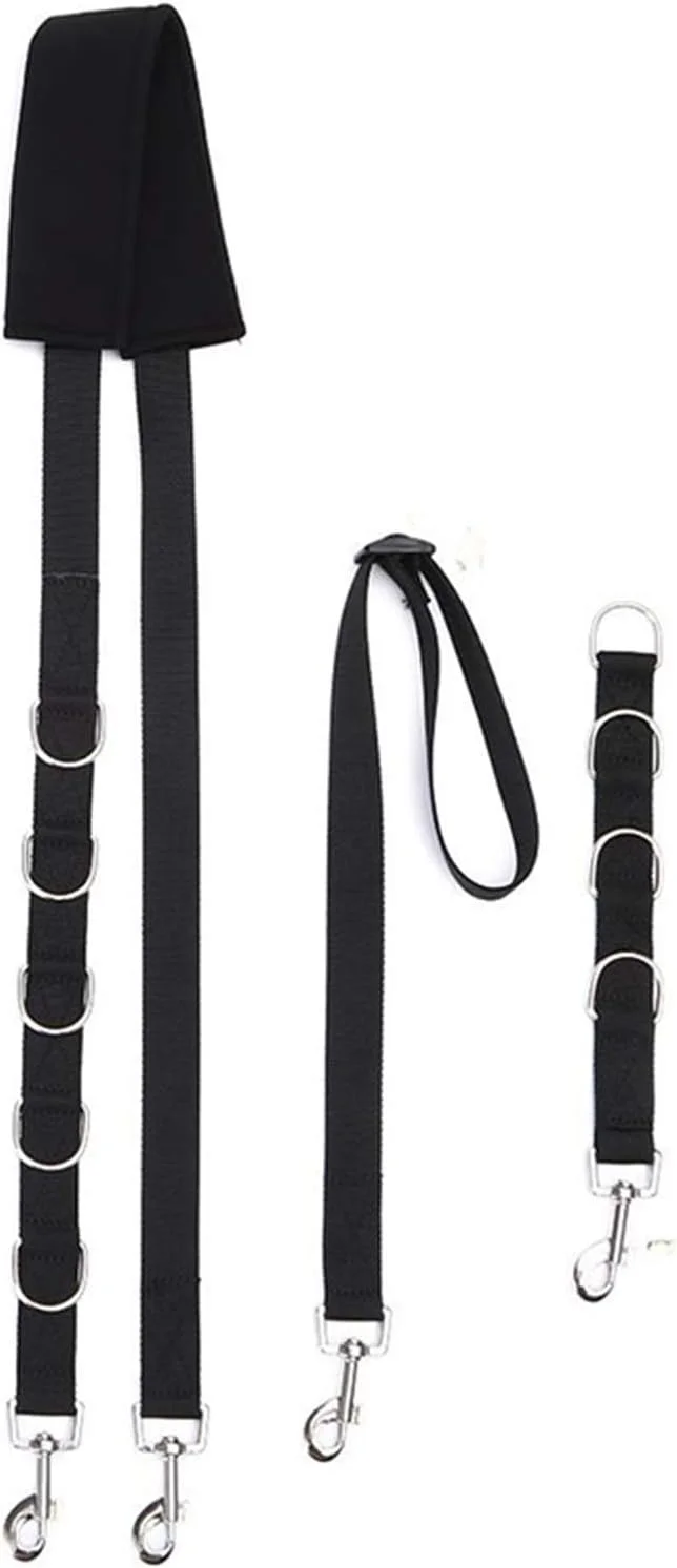 کمربند شکمی قابل تنظیم سگ Morelian با حلقه های D، بند حمام سایز آزاد، کمربند کشش حیوانات خانگی (مشکی) کمربند شکمی قابل تنظیم سگ Morelian با حلقه های D، بند حمام سایز آزاد، کمربند کشش حیوانات خانگی (مشکی)