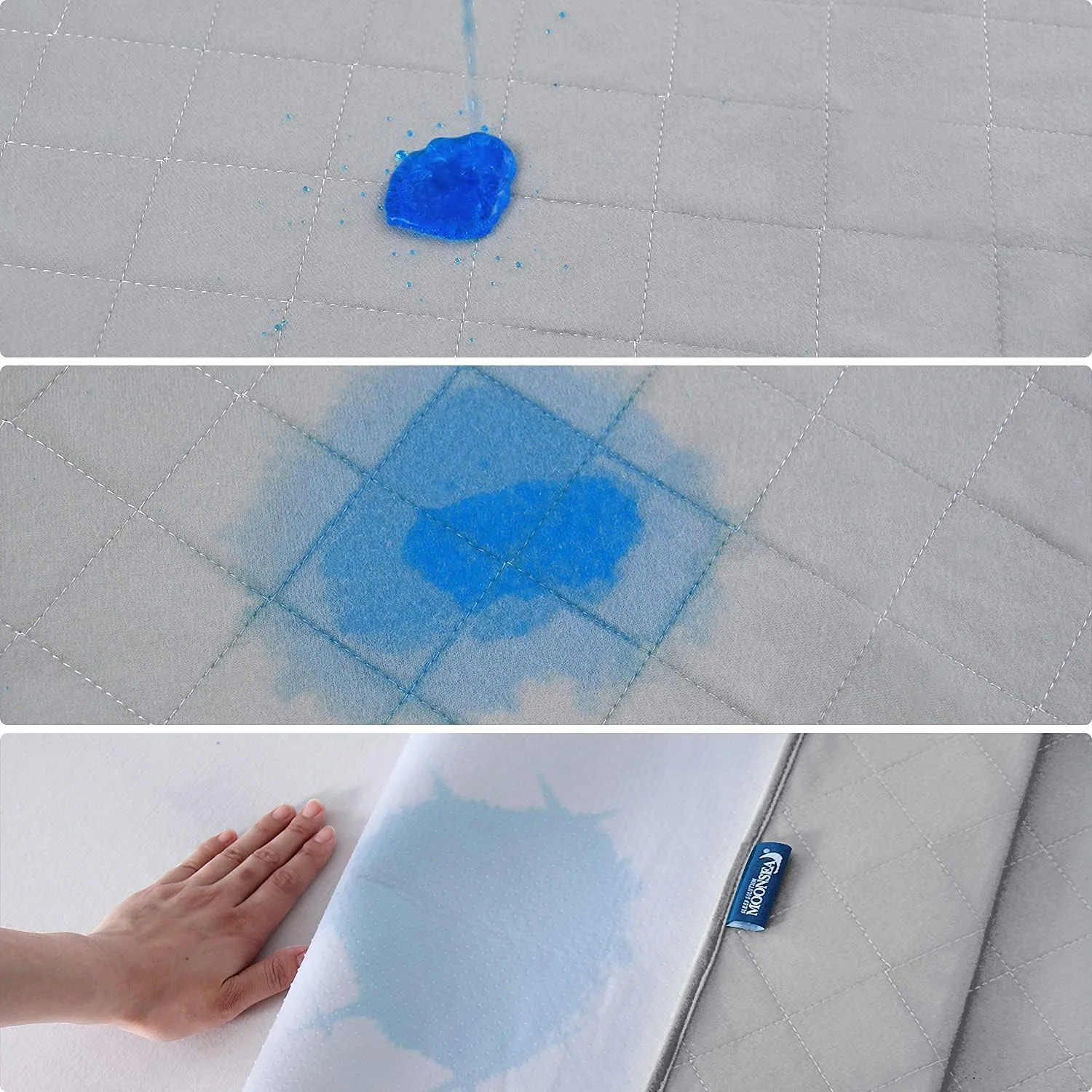 پد تخت ضد آب Moonsea برای بیاختیاری، پد تخت ضد لغزش (132x86 سانتیمتر)، پد جاذب ادرار، محافظ پد ضد آب قابل استفاده مجدد برای کودکان، حیوانات خانگی، سالمندان، خاکستری پد تخت ضد آب Moonsea برای بیاختیاری، پد تخت ضد لغزش (132x86 سانتیمتر)، پد جاذب ادرار، محافظ پد ضد آب قابل استفاده مجدد برای کودکان، حیوانات خانگی، سالمندان، خاکستری