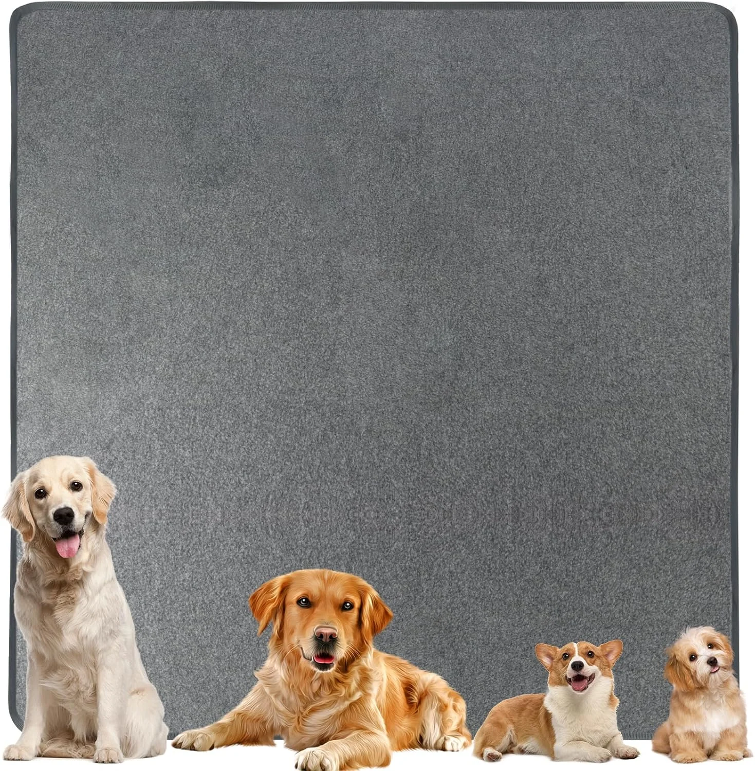 پدهای آموزشی قابل شستشو سگ SDLDEER، پدهای آموزشی سگ قابل استفاده مجدد، ضد لغزش، پدهای فوق العاده جاذب توله سگ، پدهای پی پی برای توله سگ ها، بچه گربه ها، خوکچه هندی (182 سانتی متر x 182 سانتی متر)