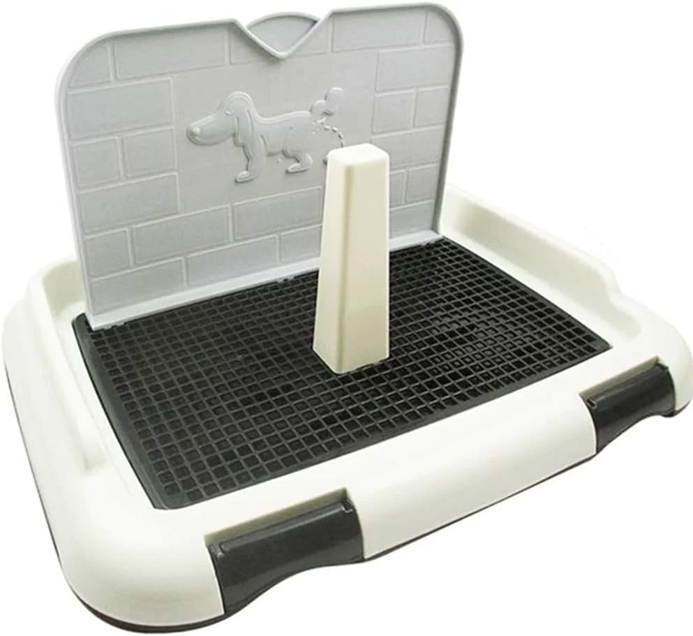 سینی توالت سگ TOMVAES، توالت حیوانات خانگی مشکی با دیوار محافظ، پد آموزش ادرار توله سگ در داخل خانه، نگهدارنده پد ادرار سگ های کوچک، زیرانداز توالت گربه، جعبه بستر بچه گربه، آموزش دهنده ادرار حیوانات خانگی، 34 * 47 * 4.5 سانتی متر