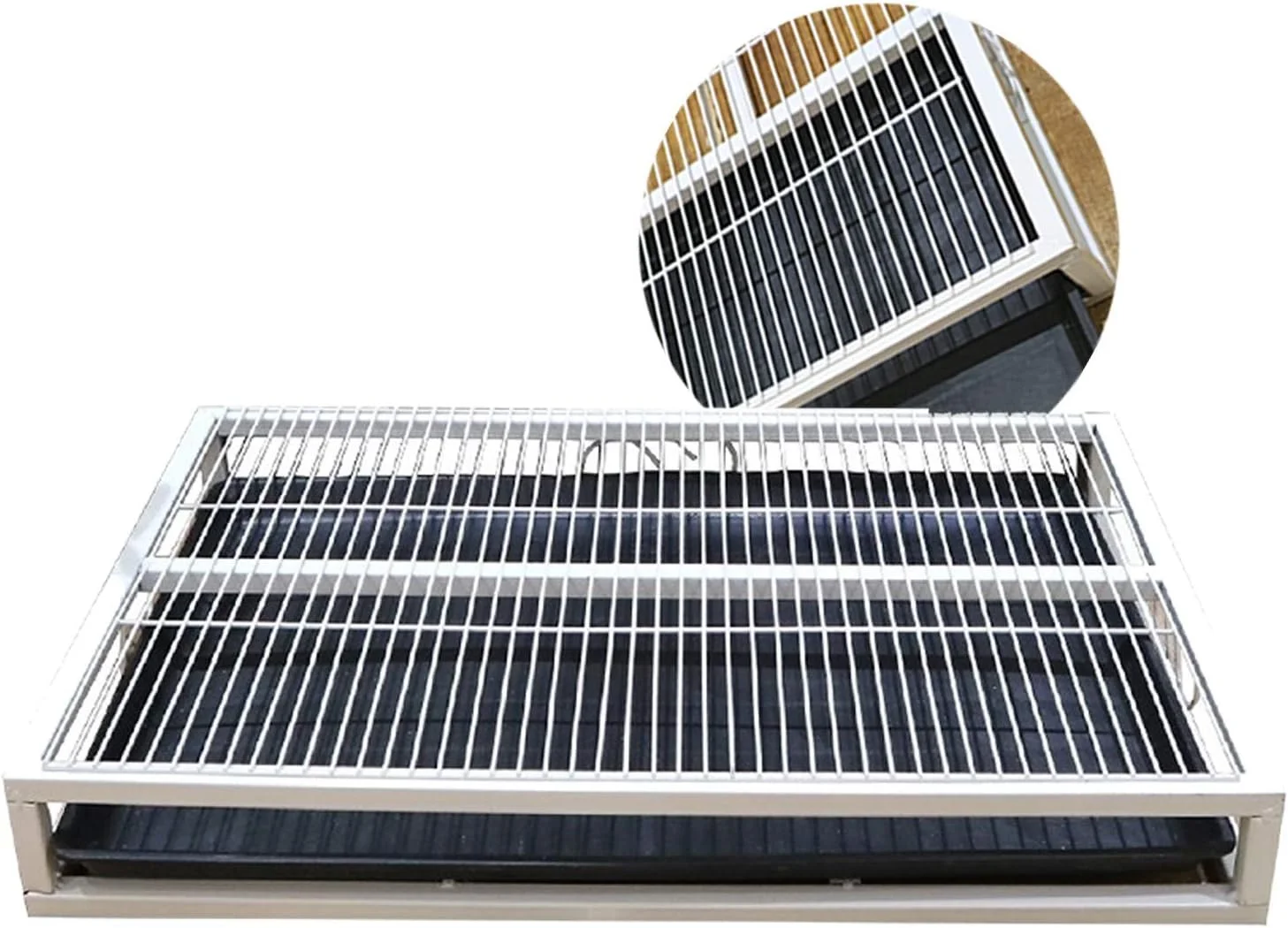 توالت سگ سینی توالت حیوانات خانگی برای داخل و خارج از منزل - سینی توالت حیوانات خانگی نگهدارنده پد آموزشی سگ - پدهای بستر آموزش خانگی برای سگ های سایز متوسط و کوچک، استفاده در باغ داخل یا خارج از منزل