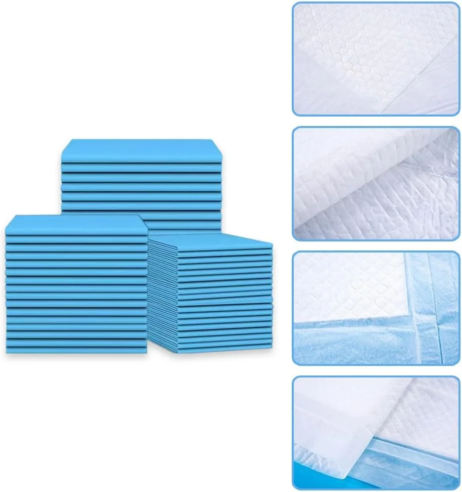 پدهای تعویض نوزاد TOMVAES، بسته 100 عددی پد تعویض نوزاد، پدهای مادر، پدهای آموزش ادرار توله سگ، پدهای ادرار سگ بسیار بزرگ یکبار مصرف فوق العاده جاذب ضد نشت (60 x 90 سانتی متر)