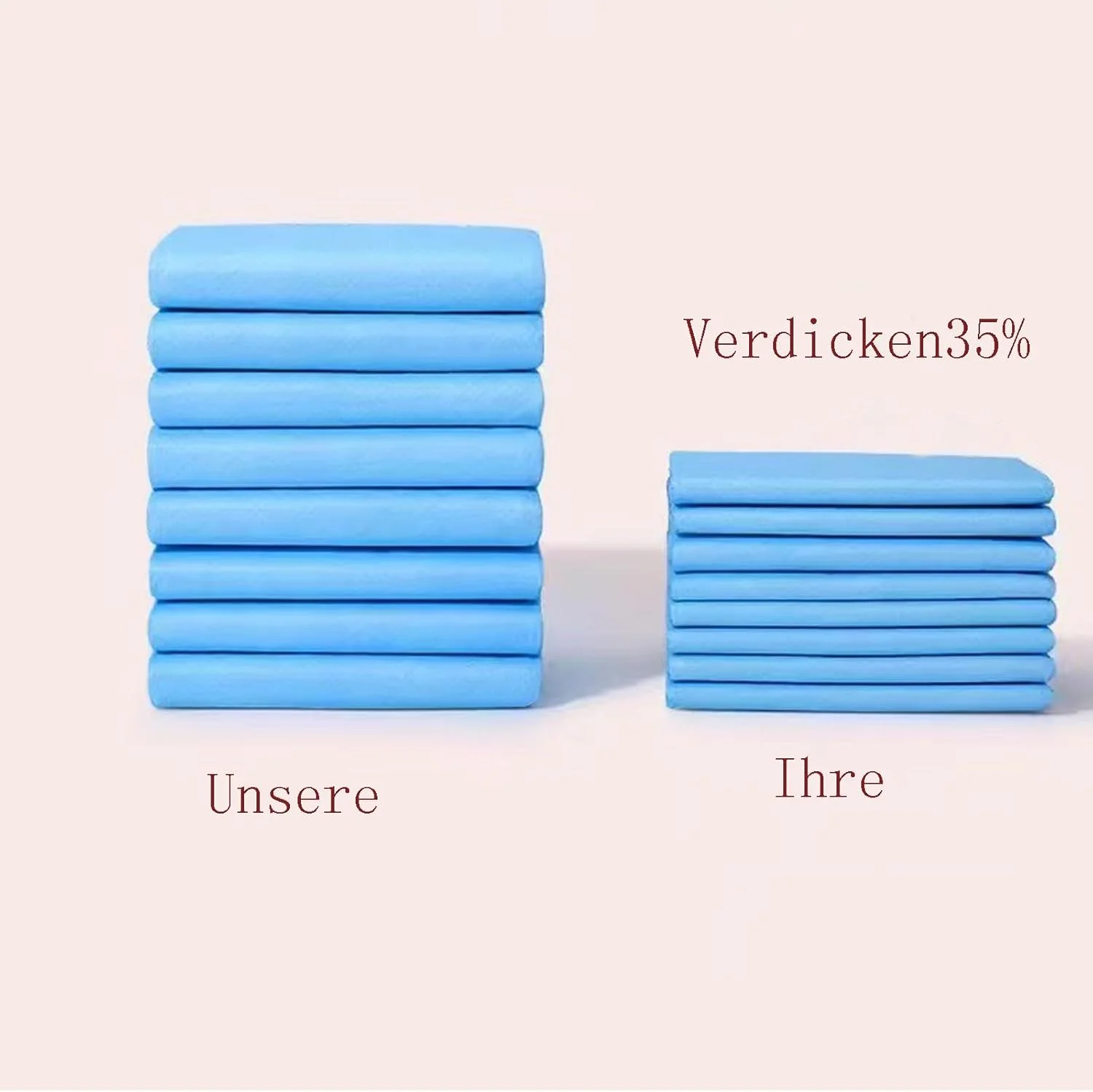 پد آموزشی سگ تِرِد استار، پد تعویض، پد یکبار مصرف، پد ادرار، مناسب آموزش، ضد نشت (بسته 50 عددی - 45x60)