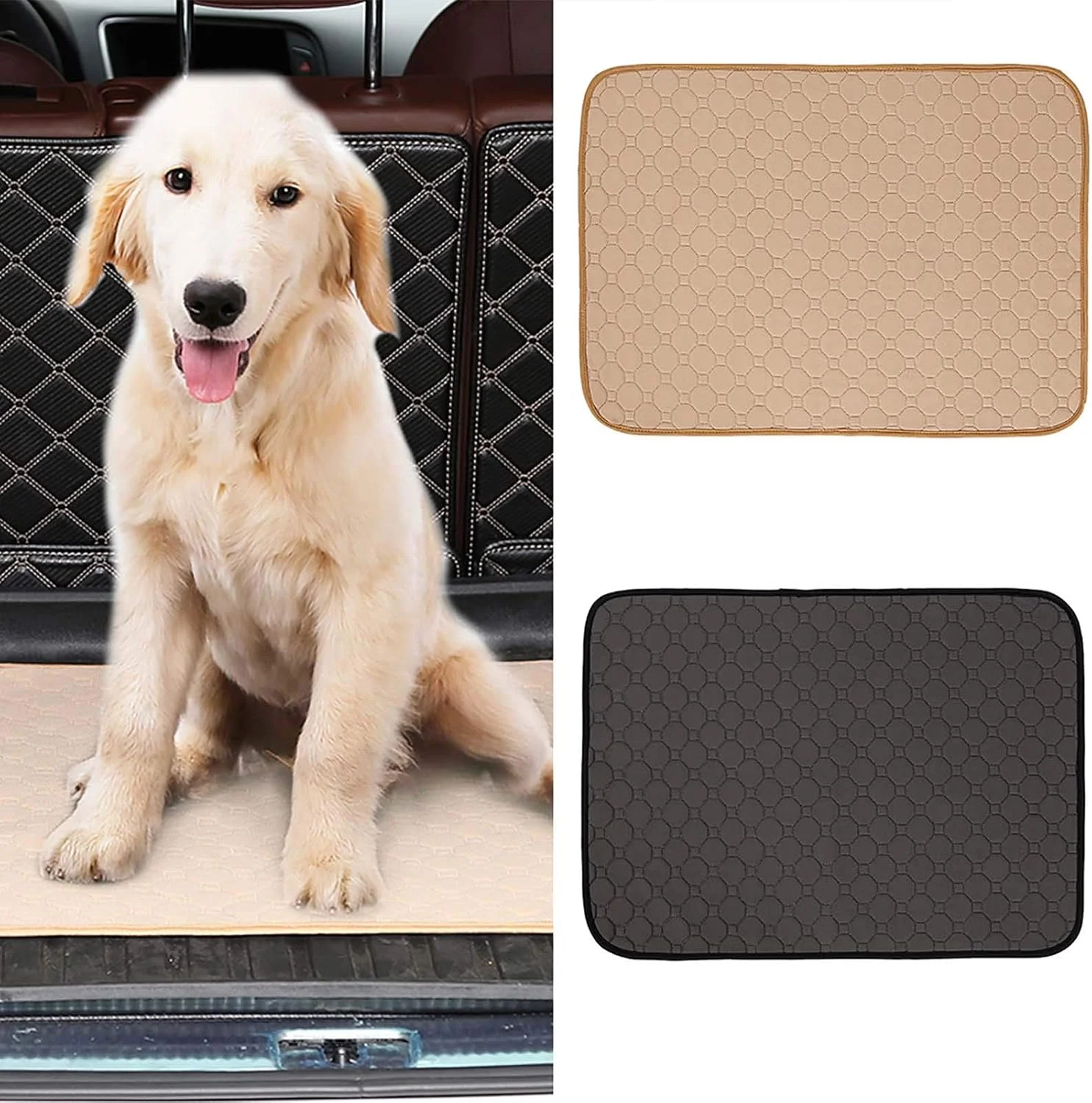 پد ادرار سگ، زیرانداز آموزش ادرار حیوانات خانگی، پوشک سگ، پد مخصوص توله سگ، ضد آب، جاذب، قابل شستشو، پد قابل استفاده مجدد برای سگ، گربه و خرگوش