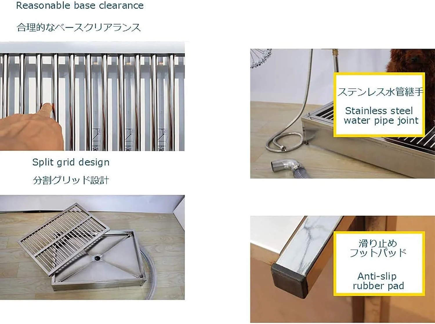 توالت حیوانات خانگی WANGPP، سینی توالت سگ استیل ضد زنگ خانگی، پد آموزش توالت توله سگ قابل حمل، استفاده و تمیز کردن آسان (انتخاب های متعدد)