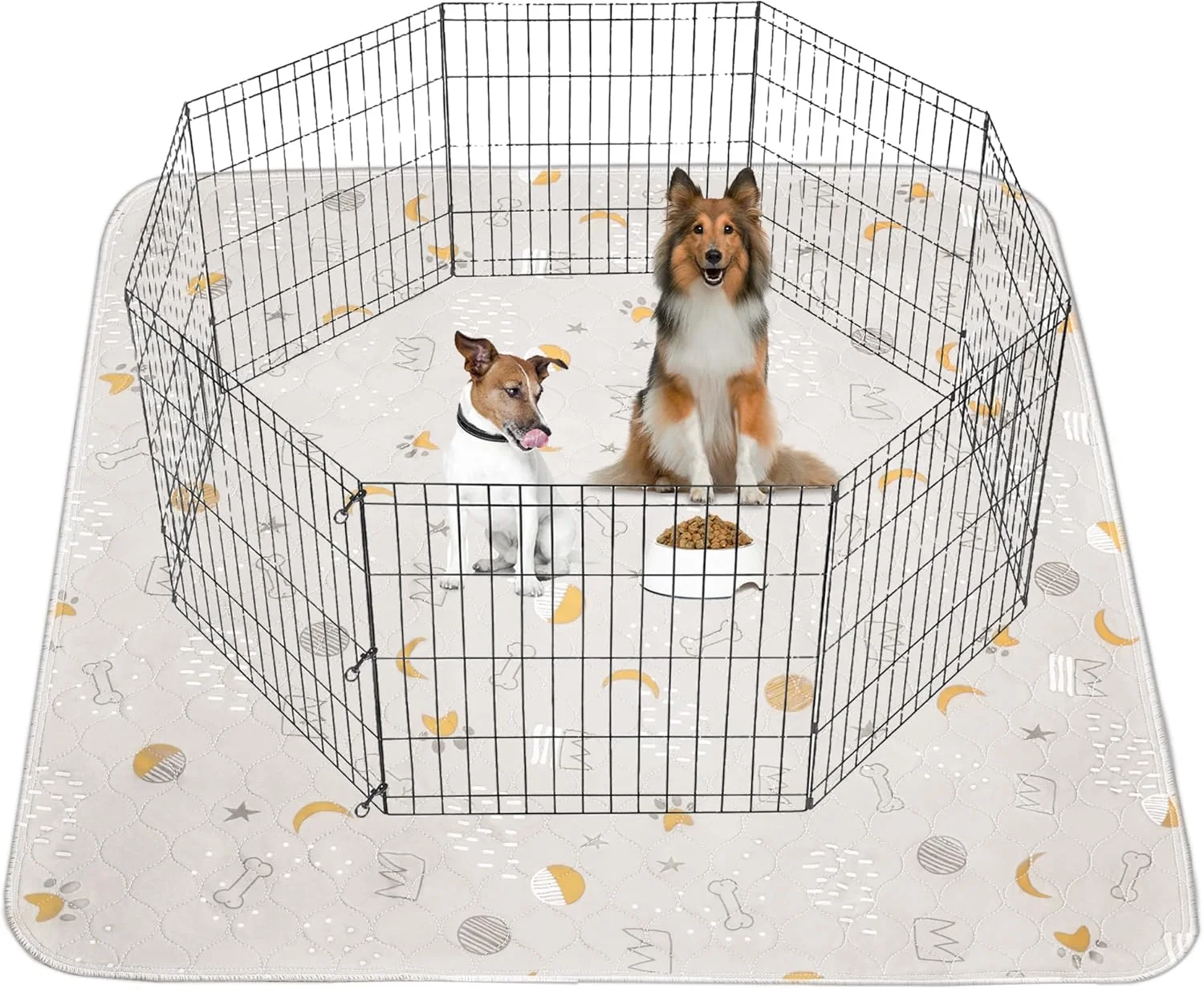 پدهای ادرار قابل شستشو UPSKY برای سگ، بسته 2 عددی، پدهای توله سگ قابل استفاده مجدد، پدهای آموزشی ضد آب حیوانات خانگی، زیراندازهای ضد لغزش سگ، پدهای زایمان سریع جاذب برای محوطه بازی، دستشویی، جعبه، تخت، 122x152 سانتی متر پدهای ادرار قابل شستشو UPSKY برای سگ، بسته 2 عددی، پدهای توله سگ قابل استفاده مجدد، پدهای آموزشی ضد آب حیوانات خانگی، زیراندازهای ضد لغزش سگ، پدهای زایمان سریع جاذب برای محوطه بازی، دستشویی، جعبه، تخت، 122x152 سانتی متر