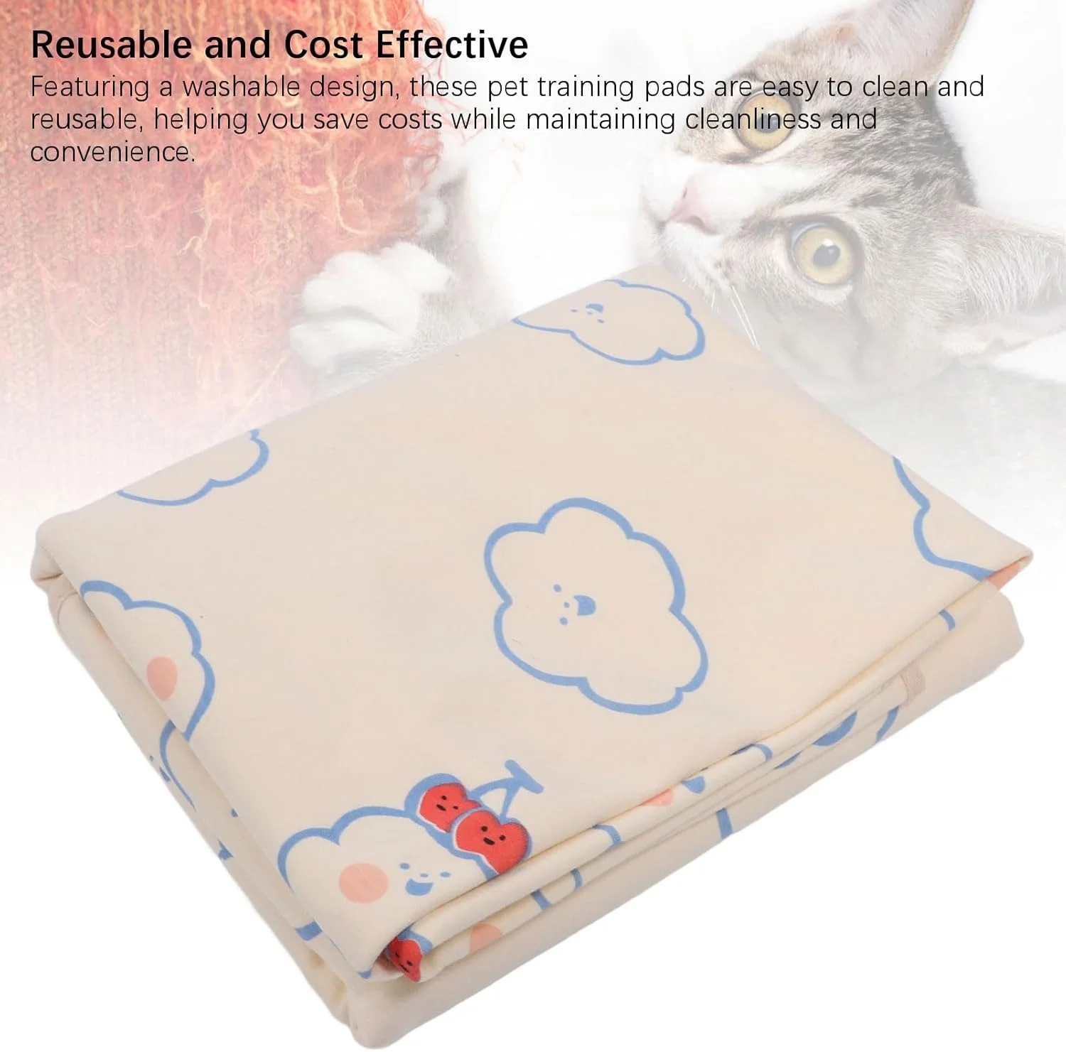 زیرانداز ضد آب TPU چند منظوره Zerodis، قابل شستشو و استفاده مجدد، مناسب برای آموزش سگ ها (70*90 سانتی متر) زیرانداز ضد آب TPU چند منظوره Zerodis، قابل شستشو و استفاده مجدد، مناسب برای آموزش سگ ها (70*90 سانتی متر)