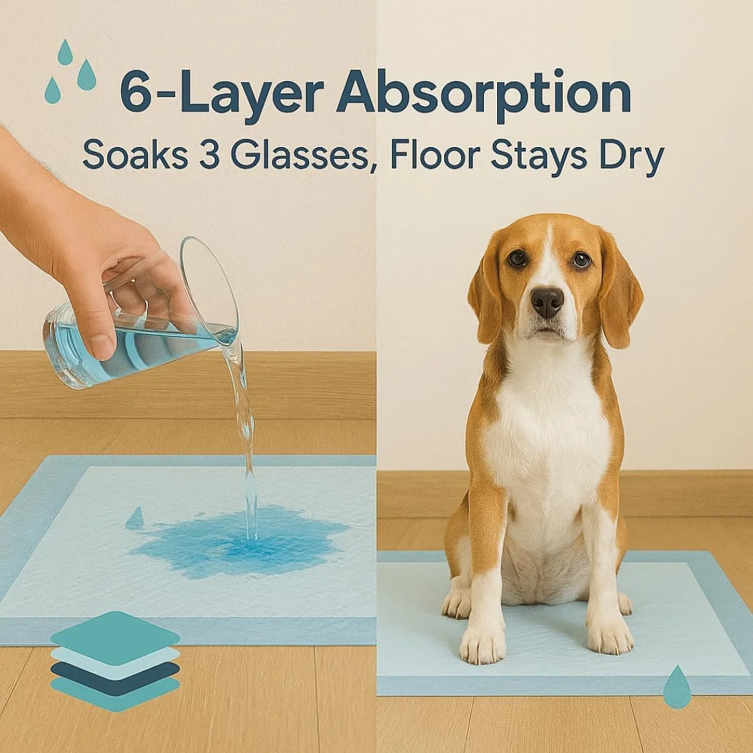 پدهای ادرار سگ ZOIVANE XL | بسته 10 عددی | پدهای آموزشی حیوانات خانگی با نوار چسب کف، 60x90 سانتی متر، پد ادرار سگ، سنگین، خشک شدن سریع و ضد نشت، مناسب برای توله سگ ها، سگ های کوچک، متوسط ​​و بزرگ