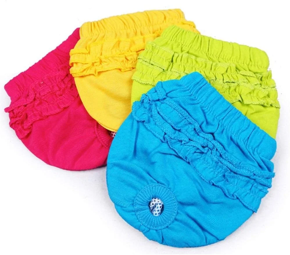 شورت بهداشتی سگ و گربه ژنگ پینگ پای، شورت سگ، لباس زیر سگ، شورت بهداشتی قابل شستشو برای سگ ماده کوچک، مناسب توله سگ و بچه گربه (رنگ: قرمز رز، سایز: S)