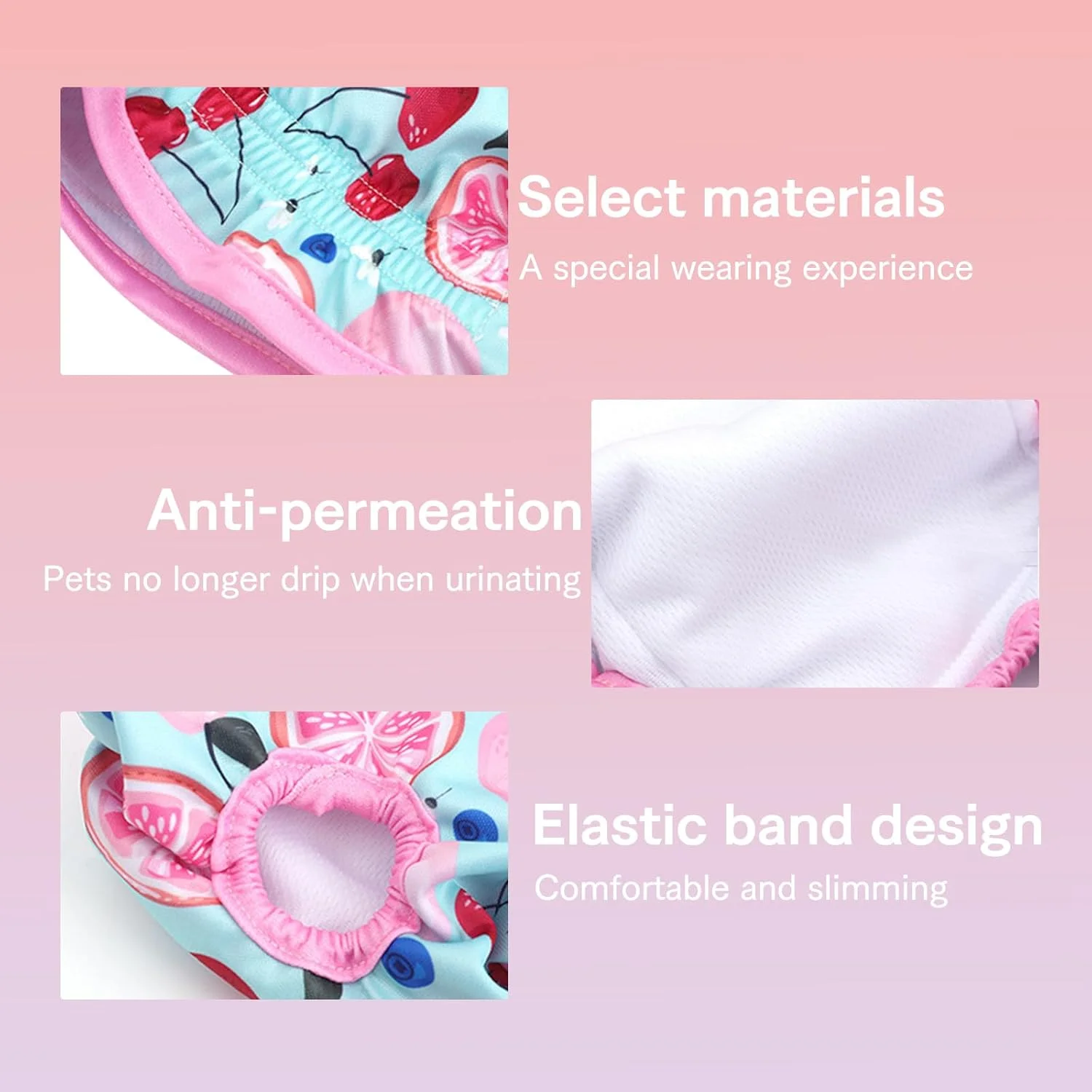 شورت بهداشتی سگ Zcbzbn، بسته 3 عددی شورت قاعدگی سگ، شورت ضد نشت برای سگ ها، شورت اسب بسیار جاذب و قابل تنظیم، شورت اسب قابل استفاده مجدد