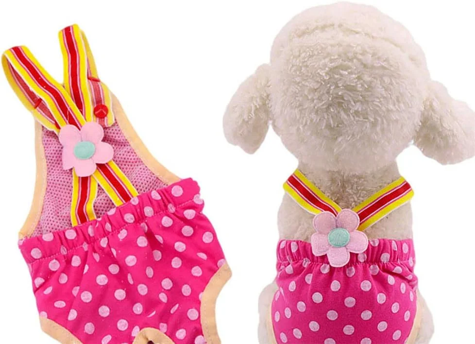 یوکسی شورت بهداشتی سگ و گربه طرح خالدار، شلوار ایمنی، لباس زیر ضد آزار و اذیت، مناسب دوران قاعدگی حیوانات خانگی