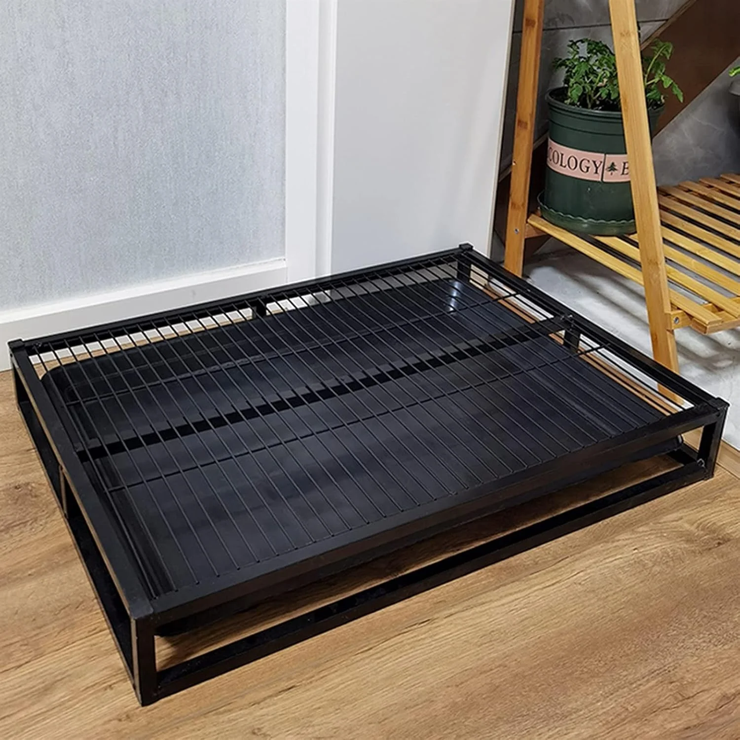 سینی آموزش توالت حیوانات خانگی YXX برای سگ ها و گربه های بزرگ - آموزش دهنده توالت توله سگ سبک و مقاوم برای قفس سگ و عرشه پاسیو بیرونی، تحمل وزن 5-30 کیلوگرم (اندازه: کوچک (52×35×9 سانتی متر))