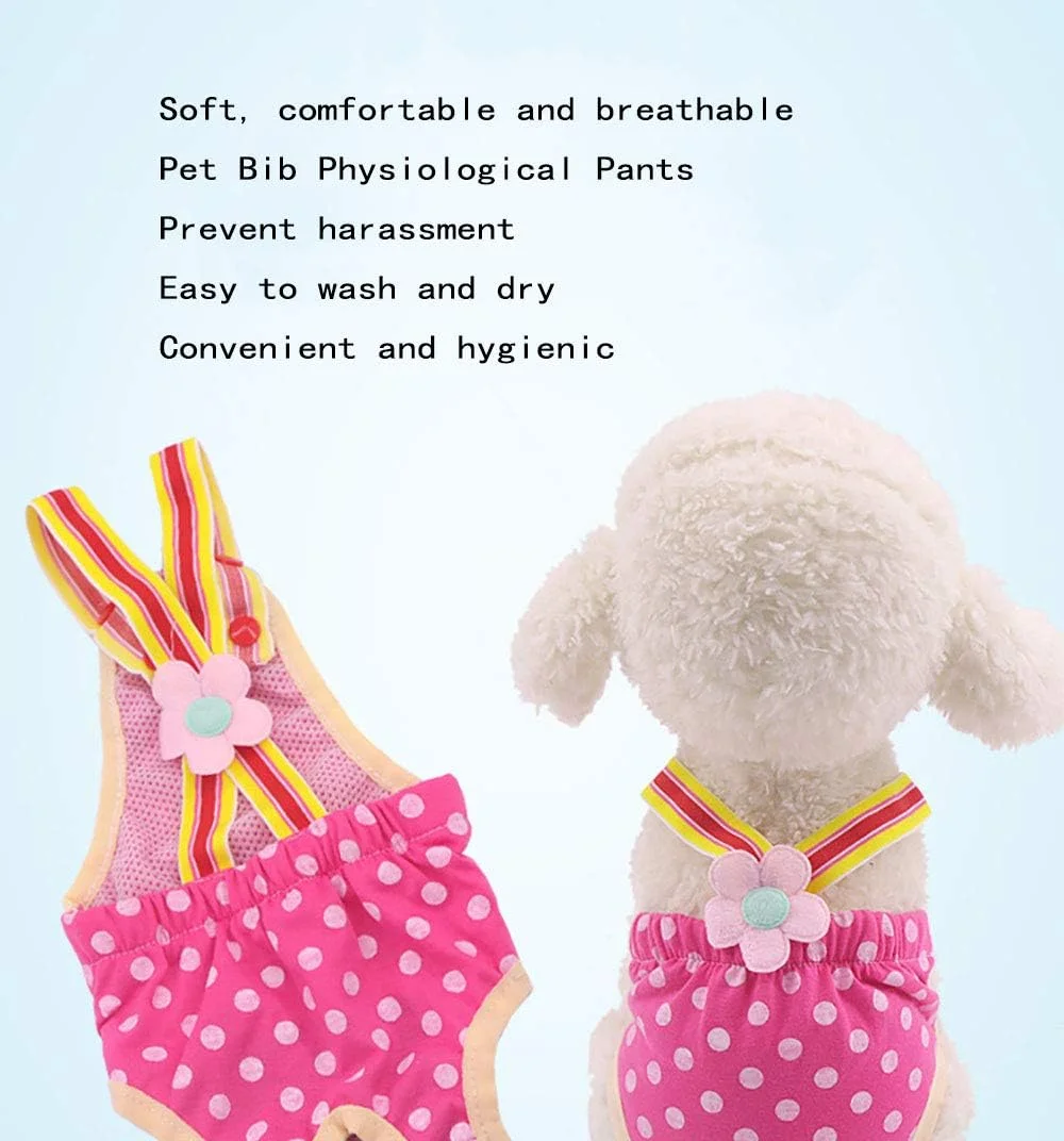 یوکسی شورت بهداشتی سگ و گربه طرح خالدار، شلوار ایمنی، لباس زیر ضد آزار و اذیت، مناسب دوران قاعدگی حیوانات خانگی