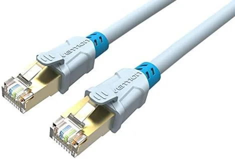 کابل شبکه لَن شیلددار دوبل VENTION RJ45 Cat6a SSTP به طول 1.5 متر