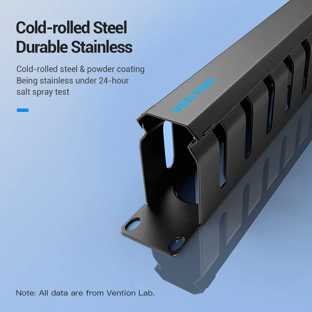 مدیریت کننده کابل شبکه اترنت VENTION مدل KHAB0 1U برای کابینت استاندارد 19 اینچی، فولاد نورد سرد و پوشش پودری (مدیریت کننده کابل 1U، 1 عدد) مدیریت کننده کابل شبکه اترنت VENTION مدل KHAB0 1U برای کابینت استاندارد 19 اینچی، فولاد نورد سرد و پوشش پودری (مدیریت کننده کابل 1U، 1 عدد)