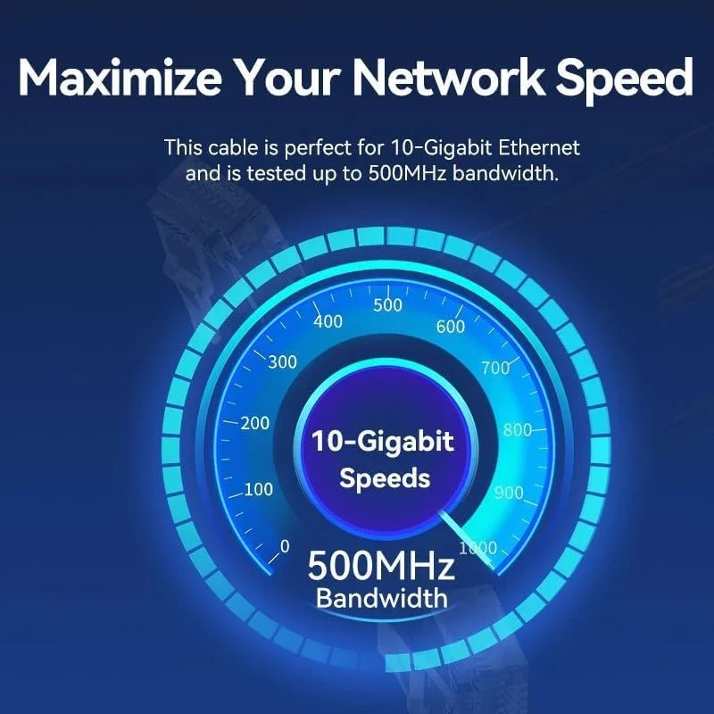 کابل شبکه VENTION Cat.6A UTP با سرعت انتقال 10 گیگابیت بر ثانیه، زاویه راست و پلاگین چرخان 360 درجه، مس بدون اکسیژن (مشکی، 1 متر)