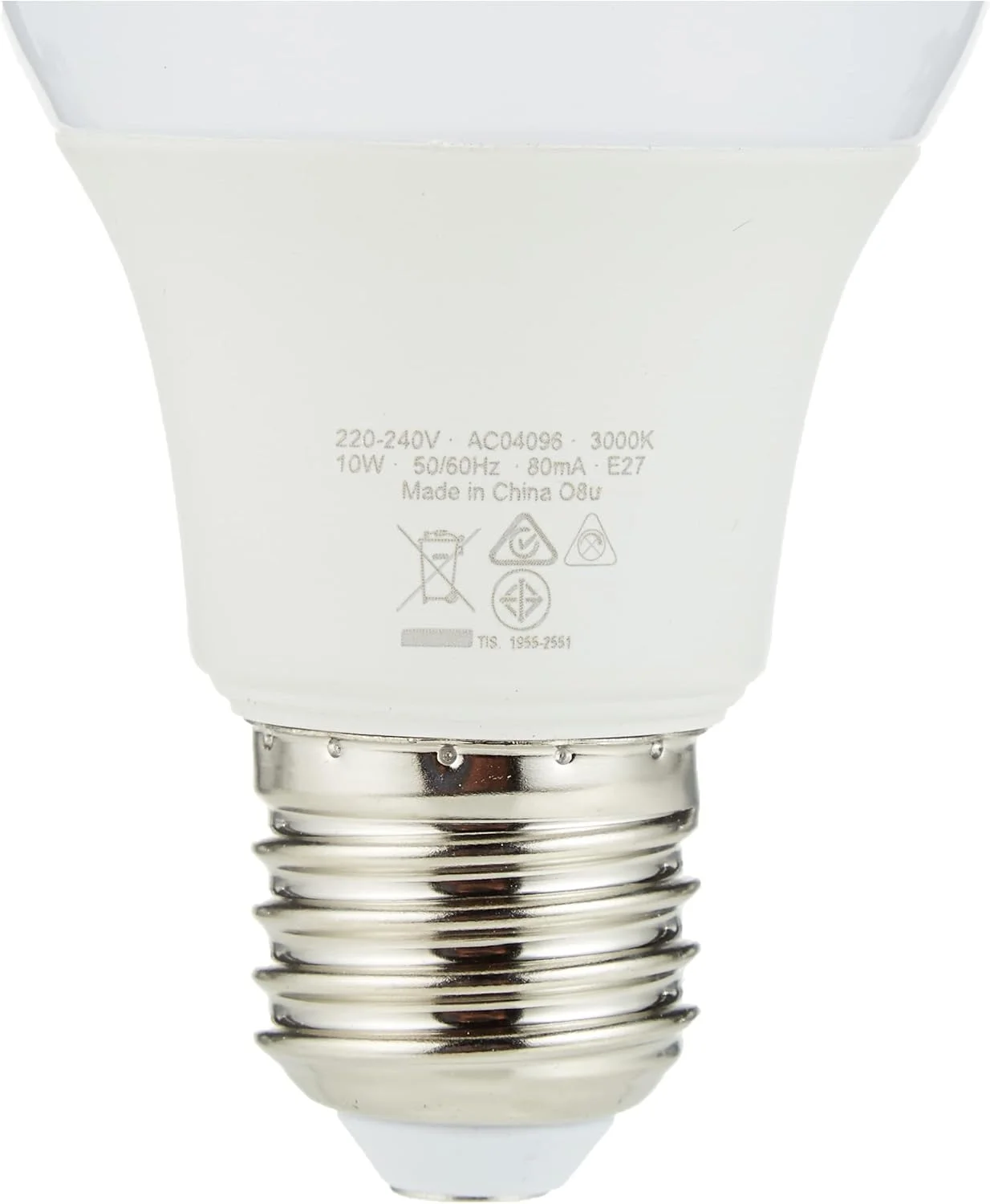 لامپ ال ای دی کلاسیک A اسرام | مات (جایگزین 75 وات) 10 وات، پایه پیچی E27، سفید گرم/2700 کلوین - 1055 لومن