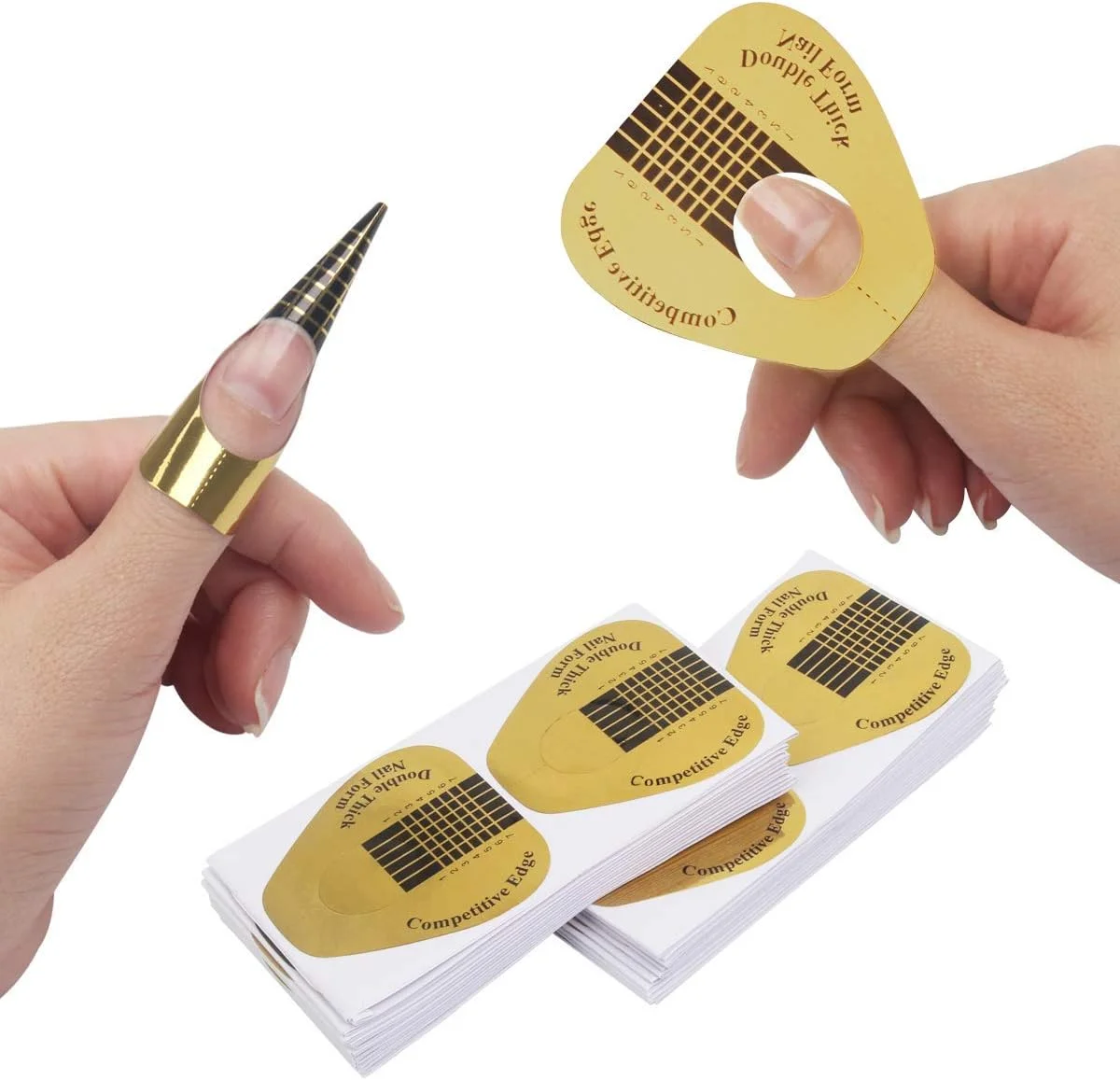 200 عدد تیپ اکستنشن ناخن طرح نعل اسبی، استیکرهای راهنمای فرم ناخن اکریلیک/ژل UV توسط Ahier 200 عدد تیپ اکستنشن ناخن طرح نعل اسبی، استیکرهای راهنمای فرم ناخن اکریلیک/ژل UV توسط Ahier