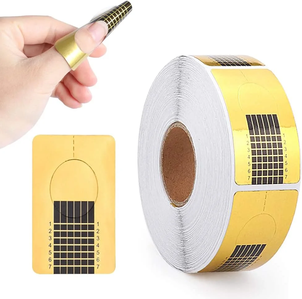 500 عدد فرم ناخن اکریلیک، فرم ناخن نعل اسبی طلایی، برچسب راهنمای فرم اکستنشن ناخن، فرم ناخن برای ناخن های اکریلیک، فرم کاغذی هنر ناخن برای طراحی مانیکور DIY 500 عدد فرم ناخن اکریلیک، فرم ناخن نعل اسبی طلایی، برچسب راهنمای فرم اکستنشن ناخن، فرم ناخن برای ناخن های اکریلیک، فرم کاغذی هنر ناخن برای طراحی مانیکور DIY