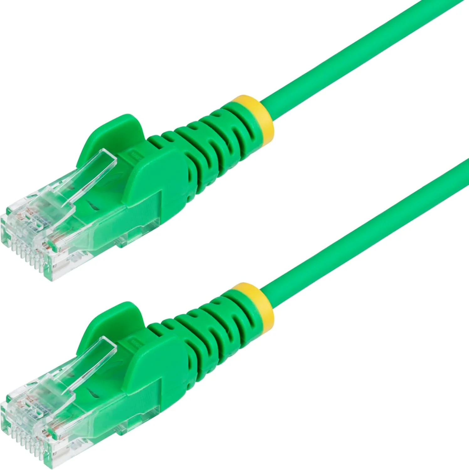 کابل اترنت CAT6 باریک 5 متری سبز StarTech.com، RJ45 بدون گیر، LSZH، مس خالص 28AWG، کابل/سیم پچ شبکه باریک