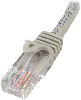 کابل پچ 2 متری Cat5e RJ45 UTP بدون گیر StarTech.com - کابل پچ 2 متری - کابل پچ اترنت - کابل Cat 5e RJ45 نر به نر (45PAT2MGR)، خاکستری