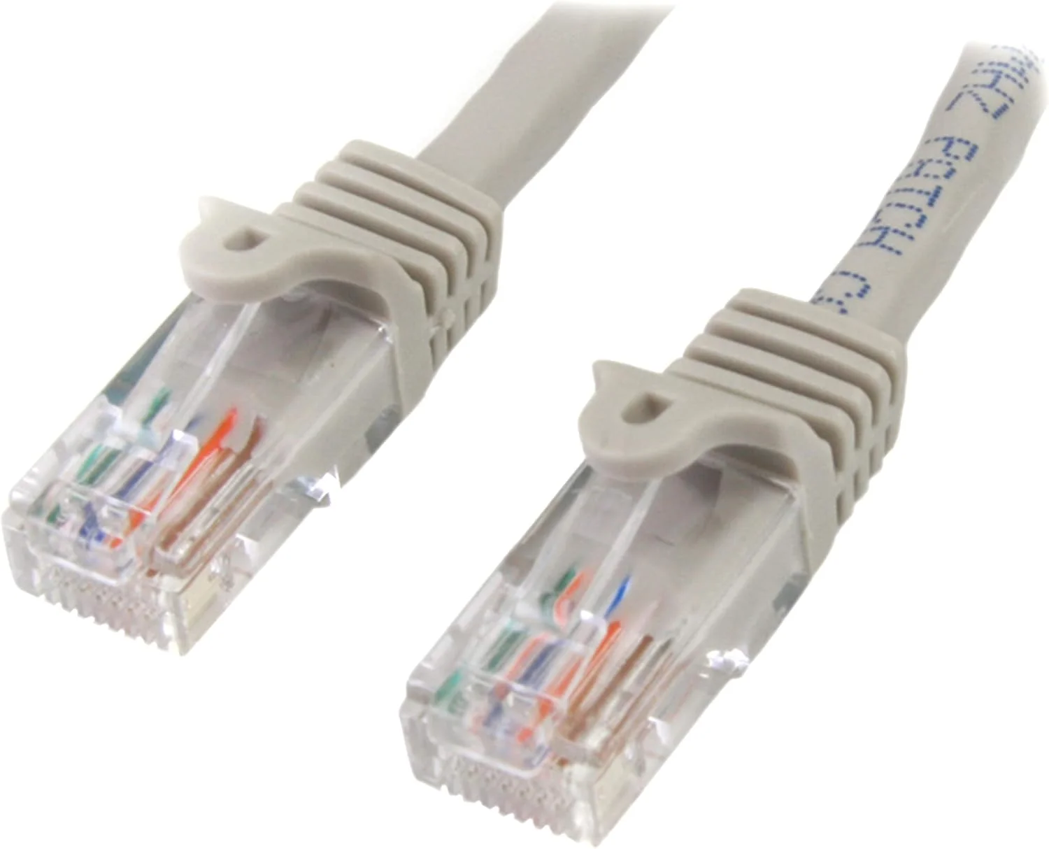 کابل پچ 2 متری Cat5e RJ45 UTP بدون گیر StarTech.com - کابل پچ 2 متری - کابل پچ اترنت - کابل Cat 5e RJ45 نر به نر (45PAT2MGR)، خاکستری