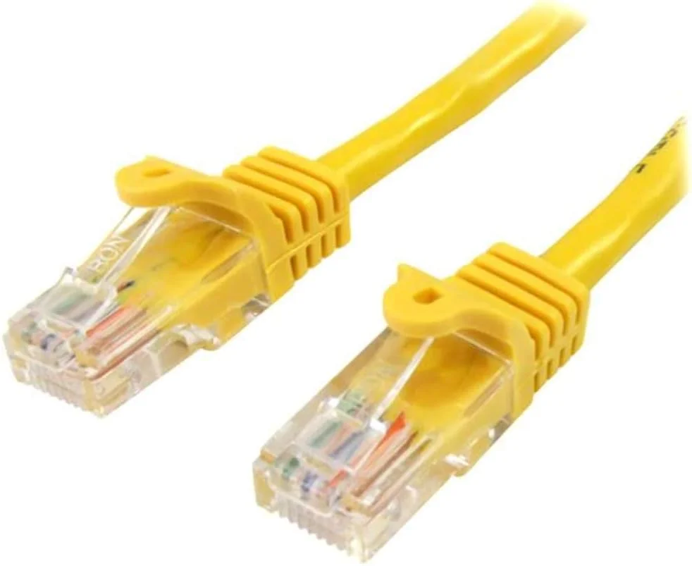 کابل پچ Cat5e زرد 7 متری StarTech.com با کانکتورهای RJ45 بدون گیر - کابل اترنت بلند - کابل UTP Cat 5e 7 متری (45PAT7MYL)