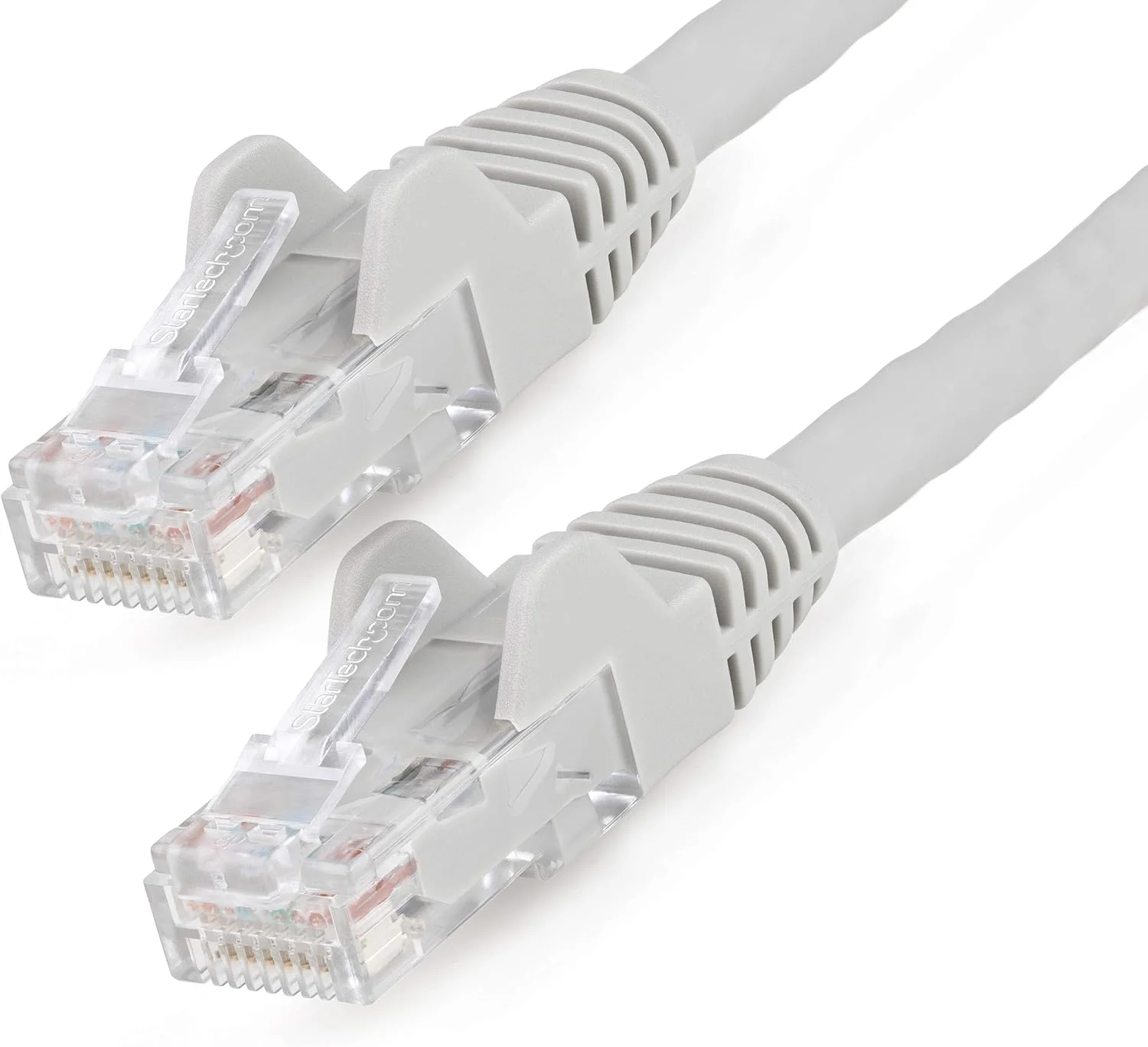 کابل اترنت CAT6 استار تک دات کام به طول 15 متر (50 فوت) - LSZH (هالوژن صفر دود کم) - 10 گیگابیتی 650 مگاهرتز 100 وات PoE RJ45 UTP پچ کورد شبکه بدون گیر با محافظ فشار - خاکستری CAT 6، دارای تاییدیه ETL (N6LPATCH50GR)