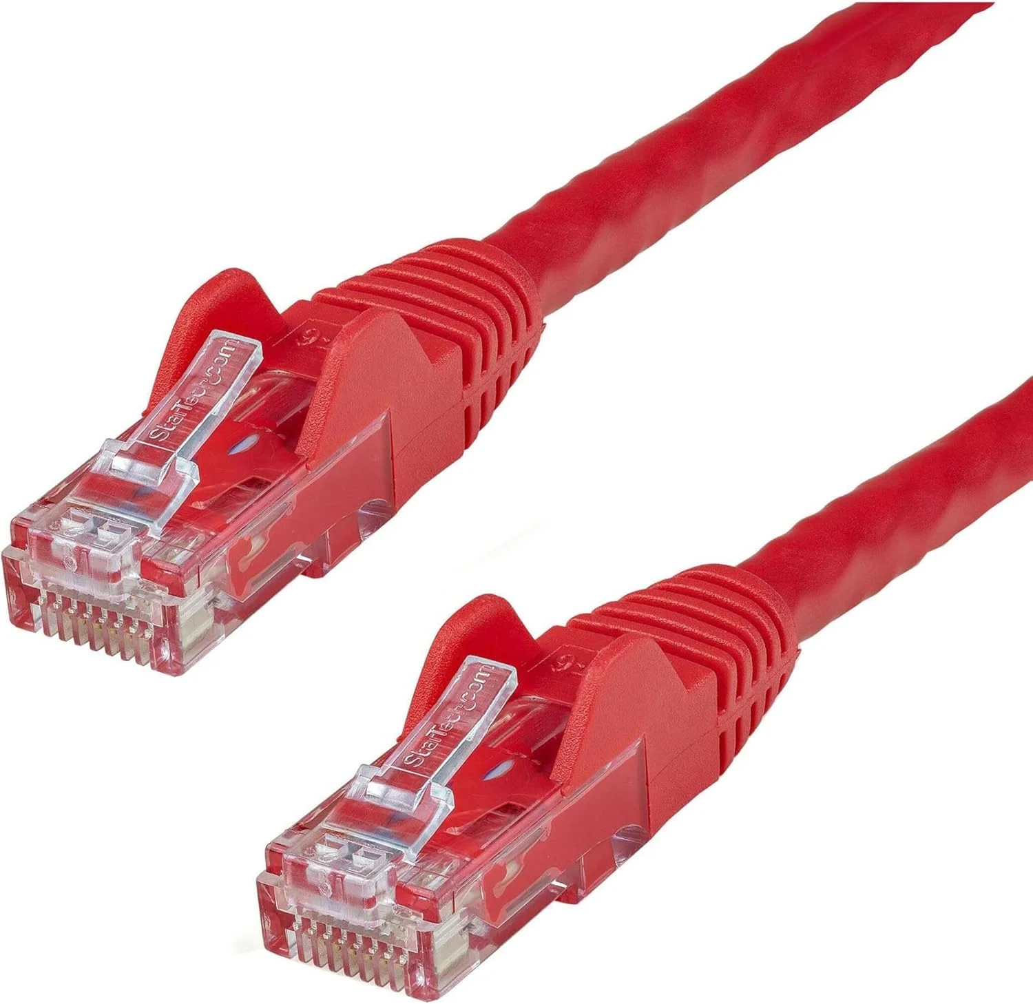کابل اترنت CAT6 استار تک دات کام به طول 20 فوت - سیم اترنت گیگابیتی CAT 6 قرمز - 650 مگاهرتز 100 وات PoE RJ45 UTP شبکه/پچ کورد بدون گیر با محافظ کشش تست شده با Fluke/ سیم کشی دارای گواهینامه UL/TIA (N6PATCH20RD)