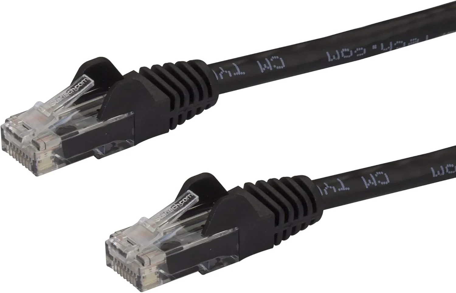 کابل اترنت CAT6 استار تک، 7.5 متری - سیم اترنت گیگابیتی CAT 6 مشکی - 650 مگاهرتز 100 وات PoE RJ45 UTP شبکه / پچ کورد بدون گیر با محافظ