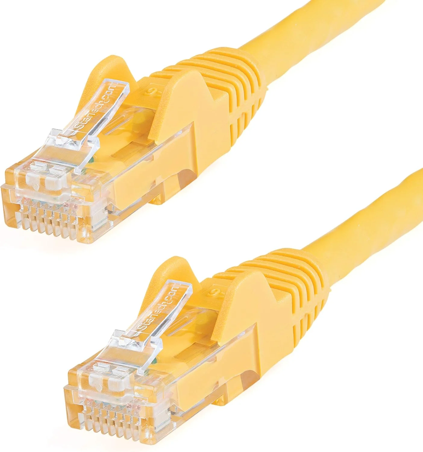 کابل اترنت CAT6 استار تک 5 متری - سیم اترنت گیگابیتی CAT 6 زرد - 650 مگاهرتز 100 وات PoE++ RJ45 UTP دسته 6 کابل شبکه/پچ کورد بدون گیر با محافظ کشش تست شده با Fluke دارای گواهینامه UL/TIA (N6PATC5MYL)
