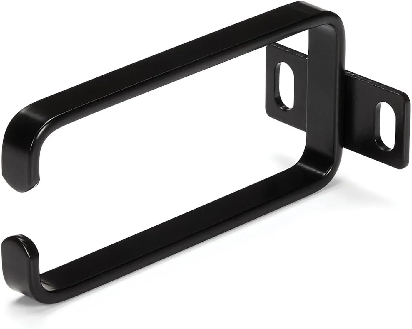 حلقه مدیریت کابل رک سرور StarTech.com، سایز 1U عمودی، 1.8 در 3.9 اینچ با دهانه انعطاف پذیر - حلقه سازمان دهنده سیم رک شبکه (CMHOOK1UN)، مشکی