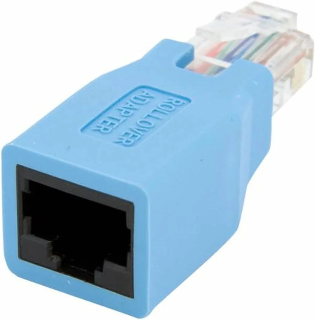 آداپتور کنسول Cisco Rollover StarTech.com برای کابل اترنت RJ45 - کابل آداپتور شبکه - RJ-45 (نر) به RJ-45 (ماده) - آبی (ROLLOVER)