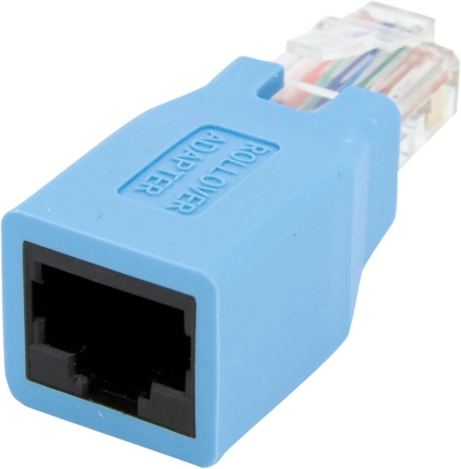 آداپتور کنسول Cisco Rollover StarTech.com برای کابل اترنت RJ45 - کابل آداپتور شبکه - RJ-45 (نر) به RJ-45 (ماده) - آبی (ROLLOVER)