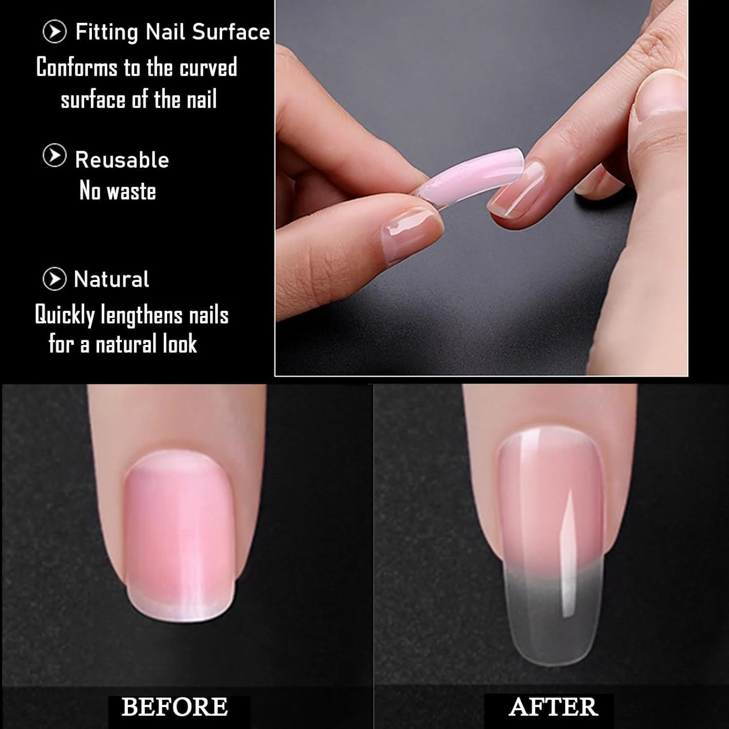 سیستم قالب ناخن دوگانه شفاف Azonee، 100 عدد قالب ناخن پوشش کامل U شکل برای اکستنشن ناخن ژل پلی، 10 سایز با مقیاس، ابزار حرفه ای مانیکور ناخن سیستم قالب ناخن دوگانه شفاف Azonee، 100 عدد قالب ناخن پوشش کامل U شکل برای اکستنشن ناخن ژل پلی، 10 سایز با مقیاس، ابزار حرفه ای مانیکور ناخن