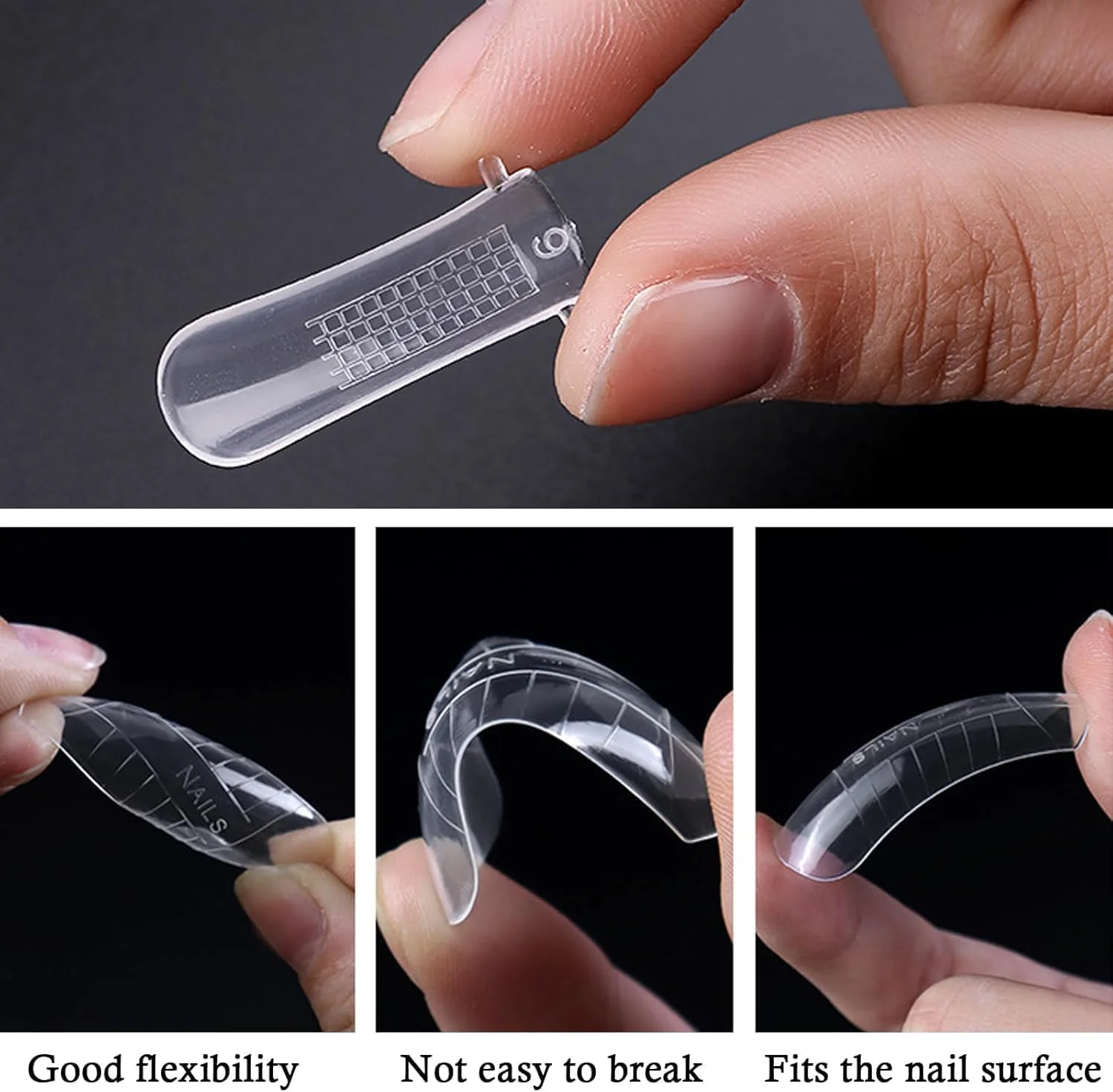 سیستم قالب ناخن دوگانه شفاف Azonee، 100 عدد قالب ناخن پوشش کامل U شکل برای اکستنشن ناخن ژل پلی، 10 سایز با مقیاس، ابزار حرفه ای مانیکور ناخن سیستم قالب ناخن دوگانه شفاف Azonee، 100 عدد قالب ناخن پوشش کامل U شکل برای اکستنشن ناخن ژل پلی، 10 سایز با مقیاس، ابزار حرفه ای مانیکور ناخن