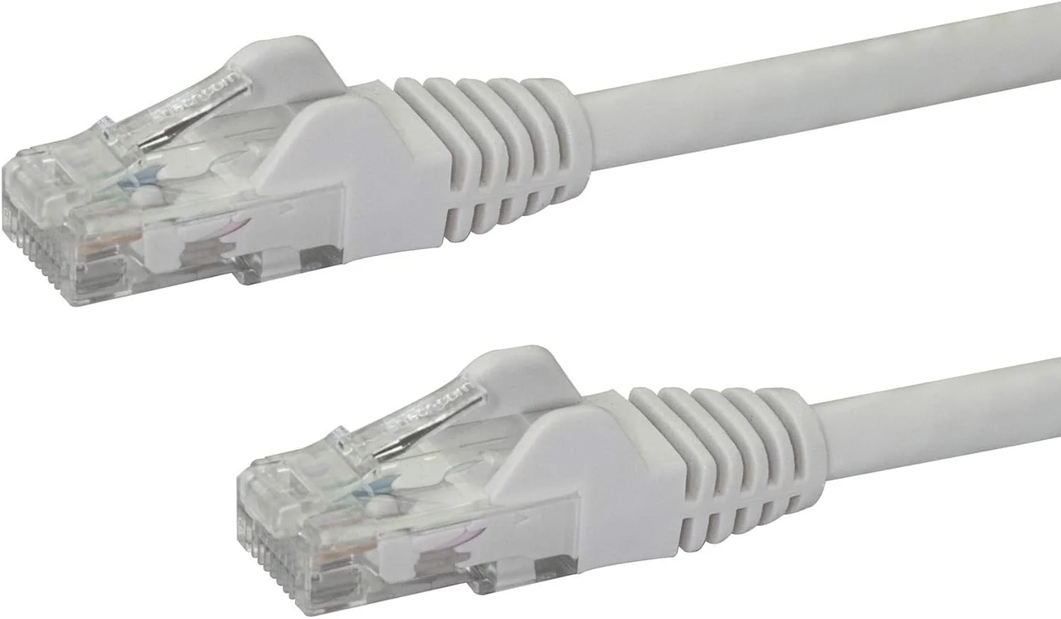 کابل کوتاه شبکه اترنت Cat6 استار تک مدل N6PATC50CMWH با طول 0.5 متر و کانکتورهای RJ45 بدون گیر - سفید