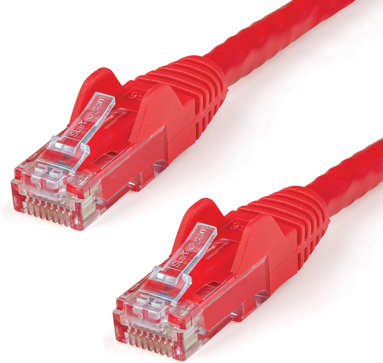 کابل اترنت CAT6 استار تک 15 متری - سیم اترنت گیگابیتی CAT 6 قرمز - 650 مگاهرتز 100W PoE++ RJ45 UTP دسته 6 کابل شبکه/پچ بدون گیر با محافظ کشش تست شده با Fluke دارای گواهینامه UL/TIA (N6PATC15MRD)