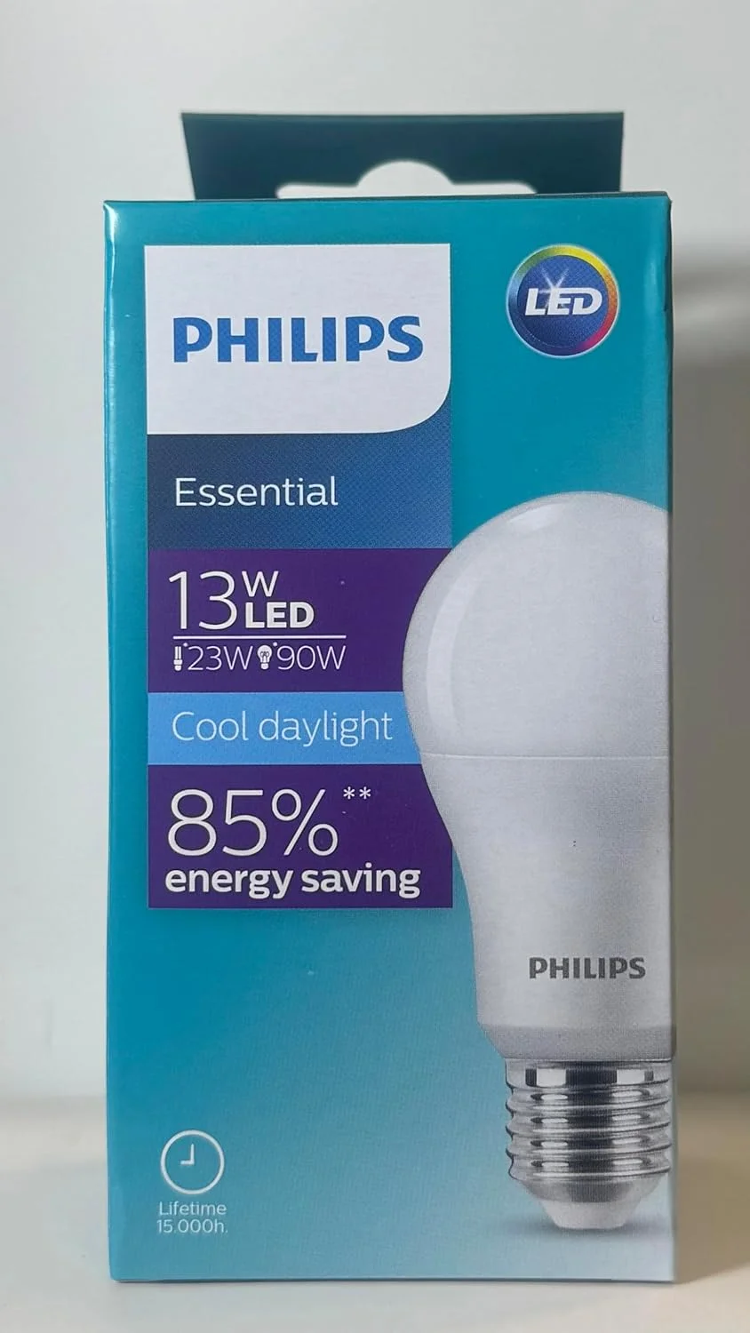 لامپ ال ای دی 13 وات فیلیپس مدل Essential پایه E27 6500K نور سفید