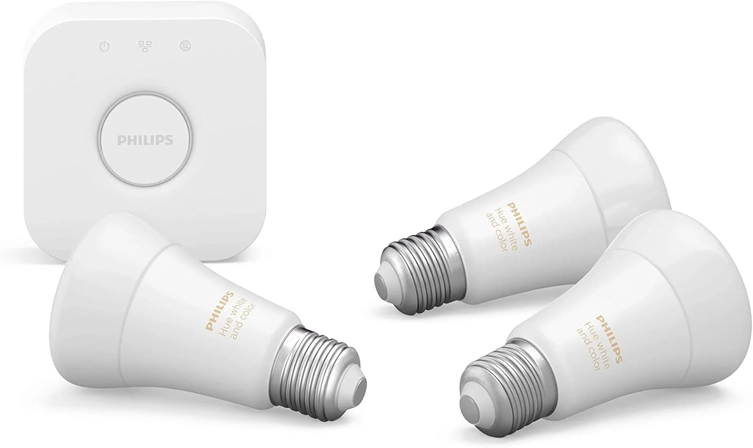 کیت استارتر لامپ هوشمند ال ای دی فیلیپس Hue White & Colour Ambiance (3 لامپ و بریج)، سازگار با بلوتوث و Zigbee، کار با Apple Homekit، Siri، Alexa، Google Assistant و بسیاری دیگر کیت استارتر لامپ هوشمند ال ای دی فیلیپس Hue White & Colour Ambiance (3 لامپ و بریج)، سازگار با بلوتوث و Zigbee، کار با Apple Homekit، Siri، Alexa، Google Assistant و بسیاری دیگر