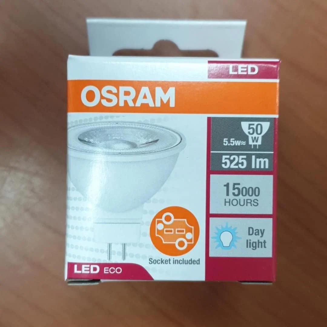 اسپات لایت ال ای دی اکو Osram (MR16، 6500k، بسته 10 عددی)
