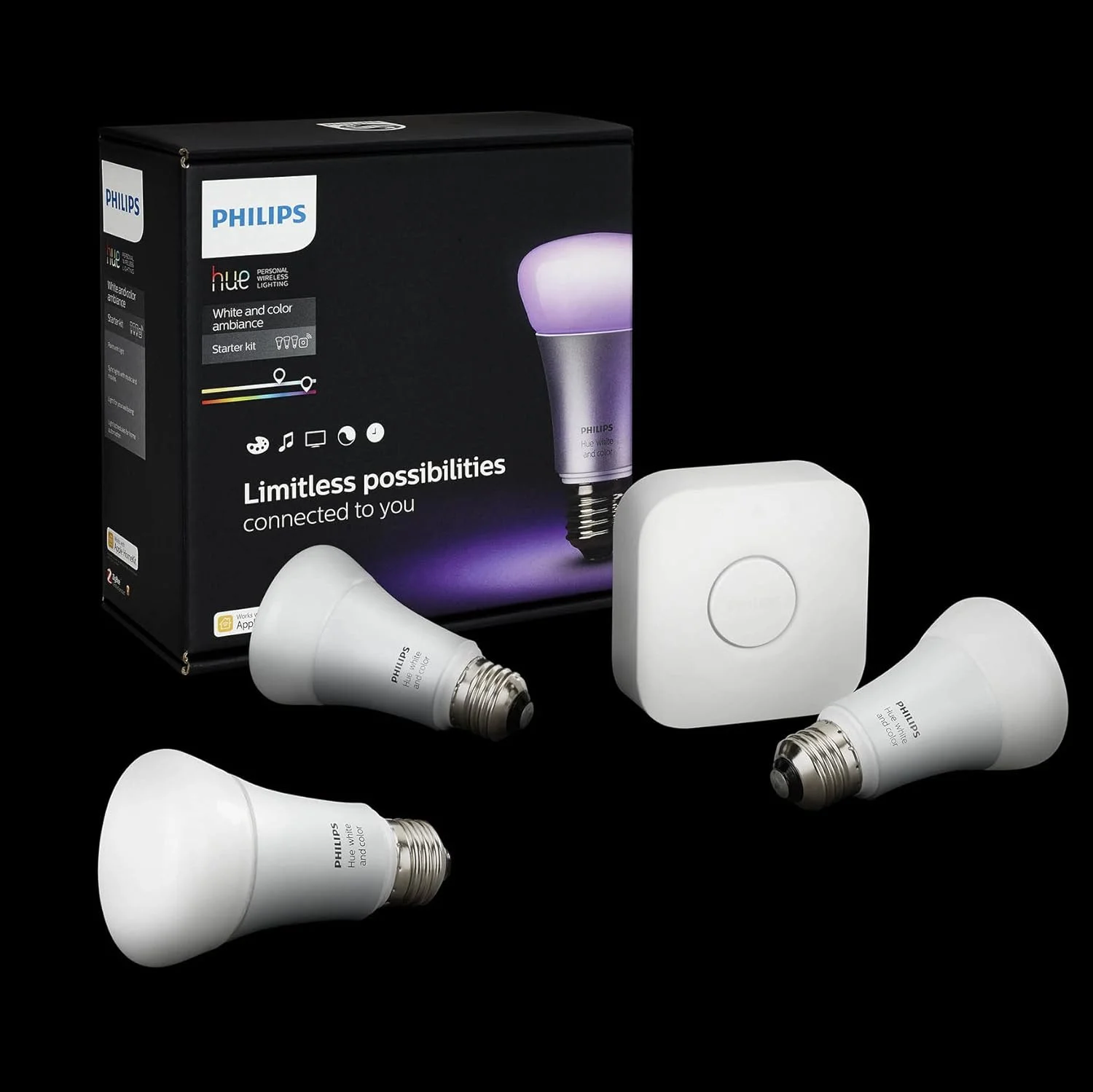 کیت استارتر لامپ هوشمند ال ای دی فیلیپس Hue White & Colour Ambiance (3 لامپ و بریج)، سازگار با بلوتوث و Zigbee، کار با Apple Homekit، Siri، Alexa، Google Assistant و بسیاری دیگر کیت استارتر لامپ هوشمند ال ای دی فیلیپس Hue White & Colour Ambiance (3 لامپ و بریج)، سازگار با بلوتوث و Zigbee، کار با Apple Homekit، Siri، Alexa، Google Assistant و بسیاری دیگر