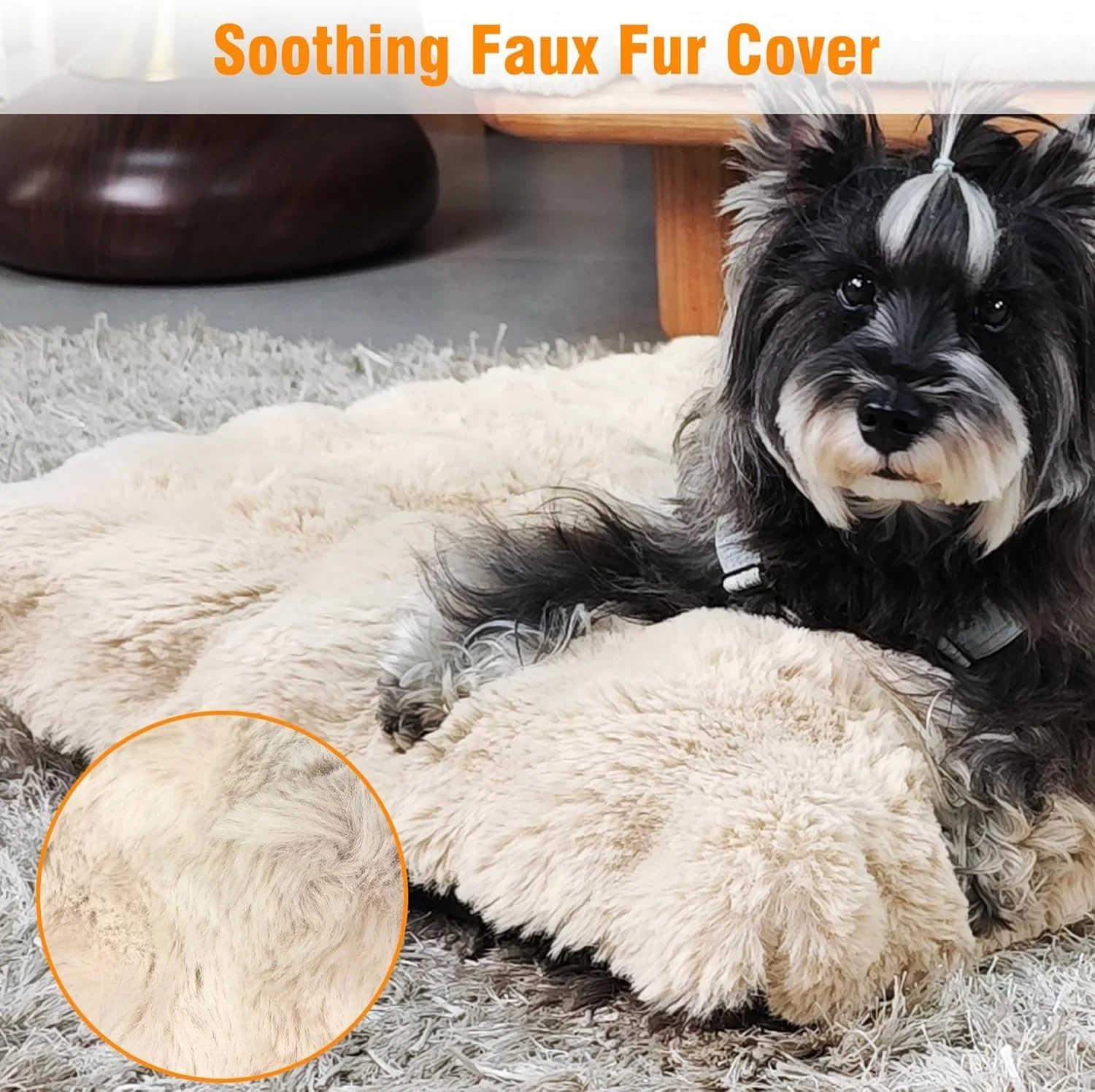 تخت خواب سگ Wisfor سایز XXXL قابل شستشو: تشک آرامش بخش با روکش جداشدنی و کف ضد لغزش، تخت خواب حیوانات خانگی ضد اضطراب و نرم، بالش سگ، بژ، 130x110x12 سانتی متر تخت خواب سگ Wisfor سایز XXXL قابل شستشو: تشک آرامش بخش با روکش جداشدنی و کف ضد لغزش، تخت خواب حیوانات خانگی ضد اضطراب و نرم، بالش سگ، بژ، 130x110x12 سانتی متر