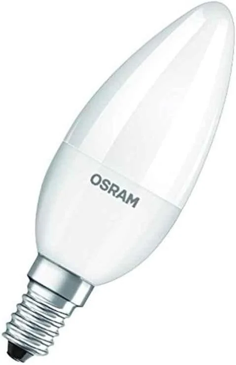 لامپ ال ای دی کم مصرف اوسرام E14 6500K 4.7W کلاسیک B40 مات، نور روز