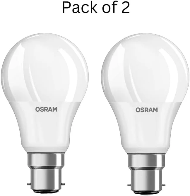 ست 2 عددی لامپ ال ای دی استوانه ای مات 8.5 وات نور روزی اوسرام مدل Classic A60