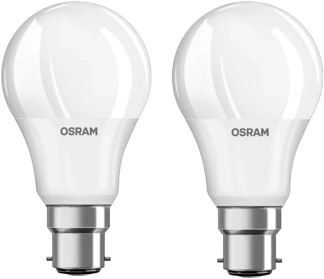 ست 2 عددی لامپ ال ای دی استوانه ای مات 8.5 وات نور گرم سفید Osram Classic A60