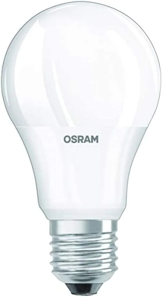لامپ ال ای دی Osram کلاس A، 8 وات، 2700 کلوین، نور سفید گرم، پایه E27 - بسته 10 عددی