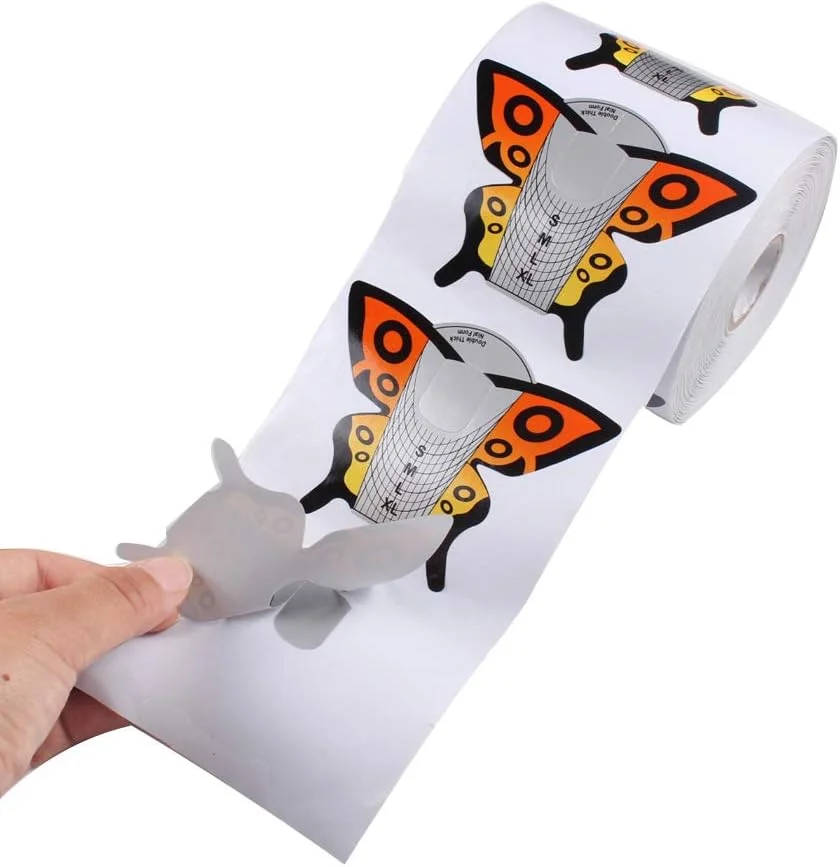 500 عدد فرم ناخن طرح پروانه BeautyLeader، راهنمای طراحی ناخن، نوک اکریلیک، استیکر ژل اکستنشن، فرم فر لاک ناخن 500 عدد فرم ناخن طرح پروانه BeautyLeader، راهنمای طراحی ناخن، نوک اکریلیک، استیکر ژل اکستنشن، فرم فر لاک ناخن